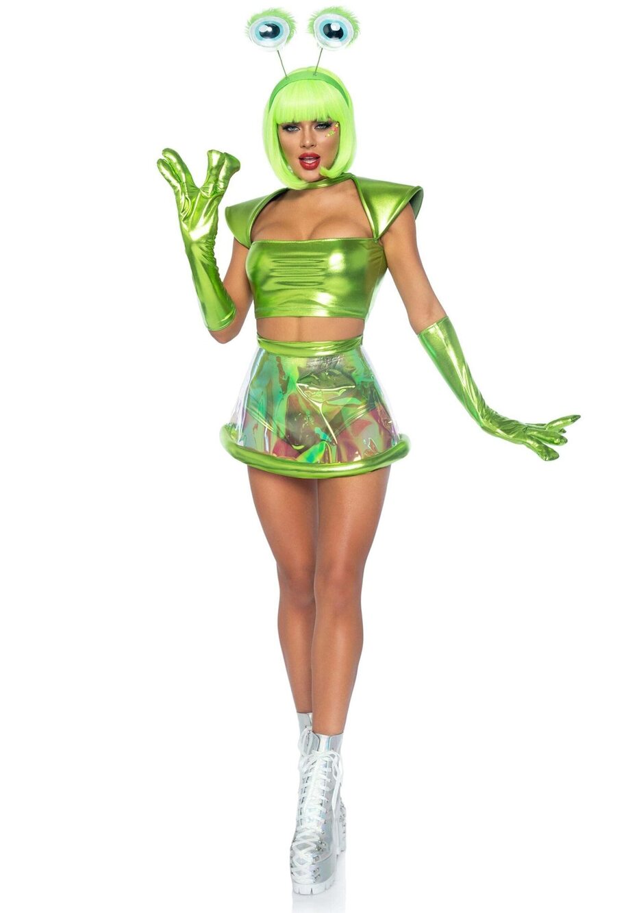 2995 87067-12625 5 Pc Beam Me Up Babe Includes Metallic Lame Crop Top